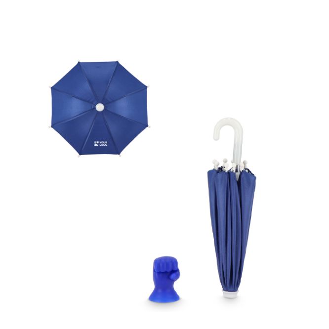 Supporto per cellulare a forma di ombrello con ventosa e ombra anti-calore