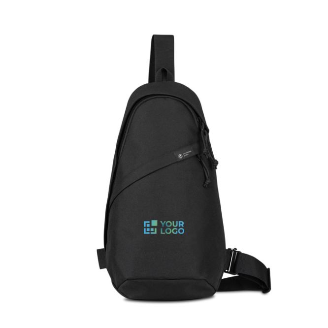 Borsa a tracolla sostenibile in rPET riciclato con cinghie regolabili