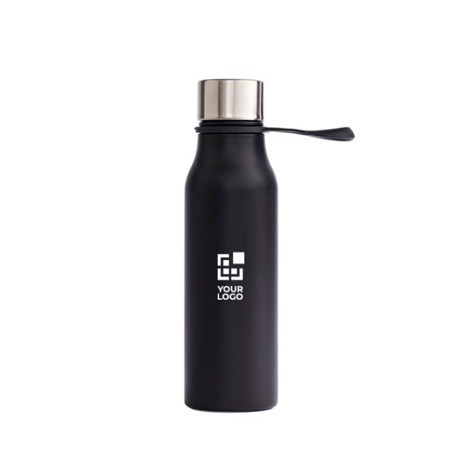 Borraccia termica in acciaio inox con tappo antigoccia e manico 450ml