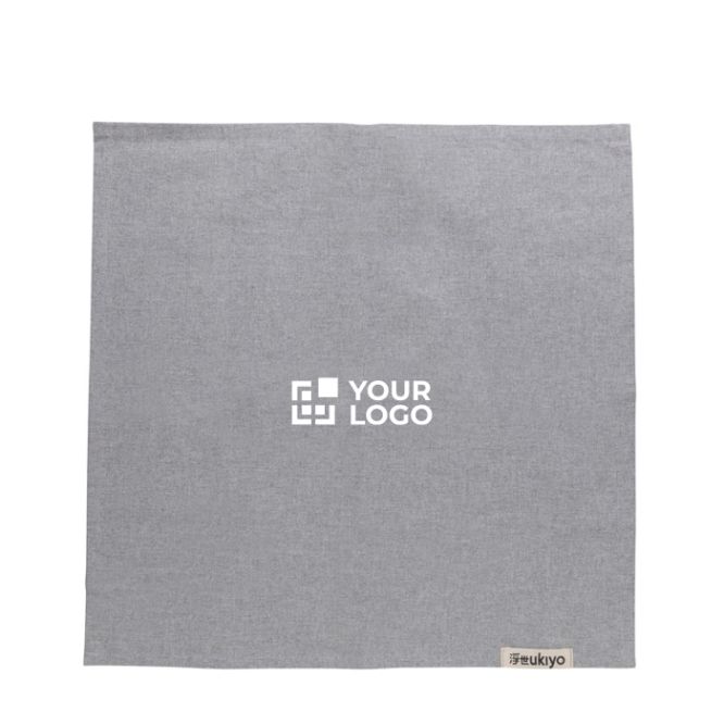 Set con 4 tovaglioli personalizzati vista area di stampa