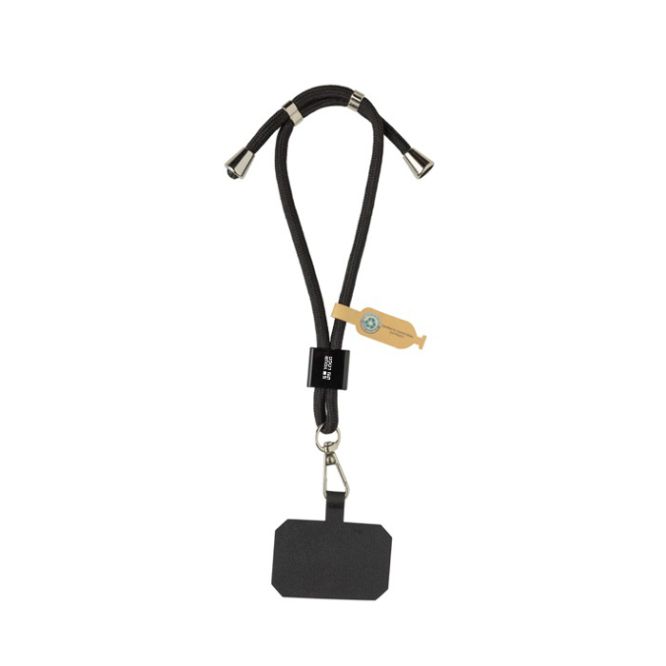 Fascia da polso regolabile rPET per cellulare con gancio di sicurezza