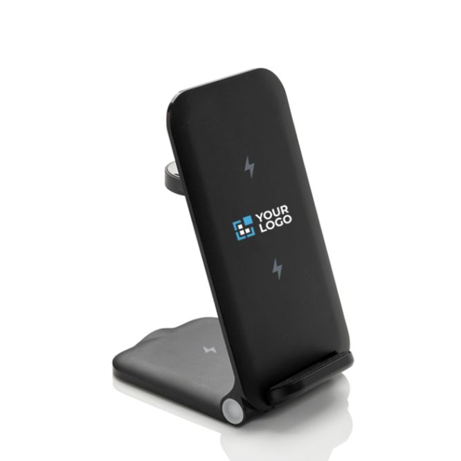 Caricatore wireless 3 in 1 in alluminio riciclabile da 15W