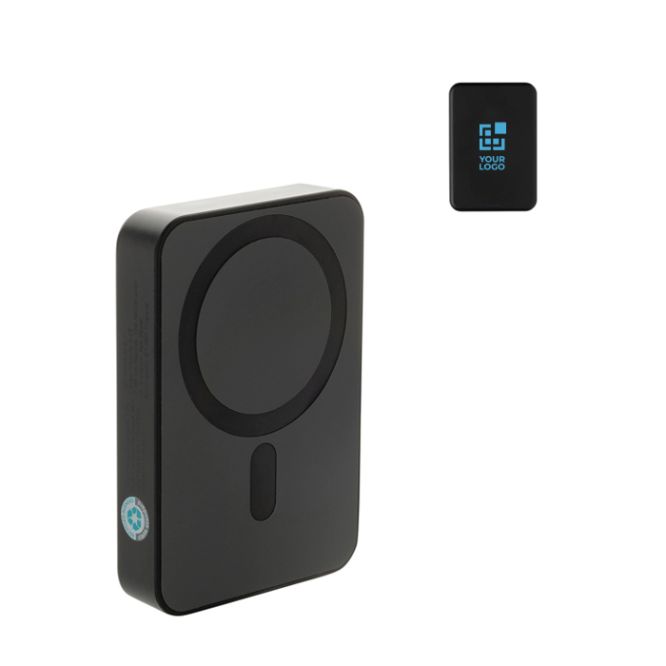 Powerbank tascabile ABS riciclato con indicatore di carica 10.000 mAh