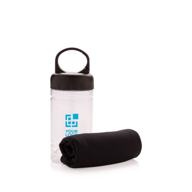 Asciugamano refrigerante in microfibra con protezione solare