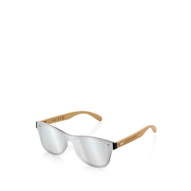Occhiali da sole ecologici con aste in bambù e lenti a specchio UV400