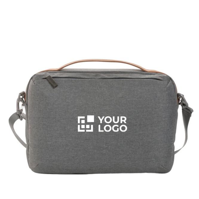 Borsa porta pc aziendale con logo vista area di stampa