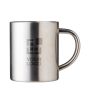 Tazza termica in acciaio inox con finitura argentata 300 ml