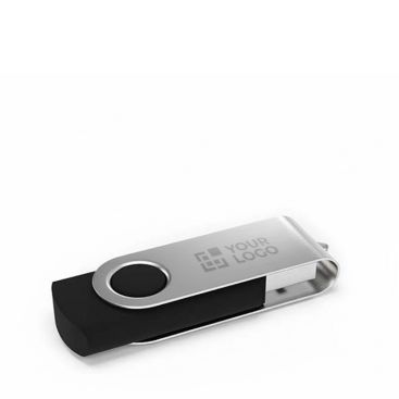 USB su misura in plastica con clip metallica rotante prodotta in UE