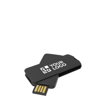 Memoria USB su misura in plastica rotante prodotta in UE