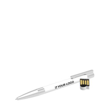 Penna USB su misura in gomma e metallo prodotta in UE