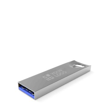 USB su misura in metallo con foro di aggancio prodotta in UE