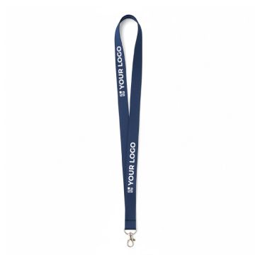 Lanyard su misura realizzato in poliestere con moschettone o clip