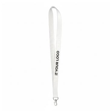 Lanyard su misura in bambù per sublimazione con moschettone