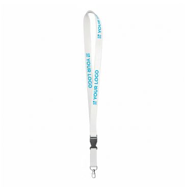Lanyard su misura sganciabile realizzato in bambù con moschettone
