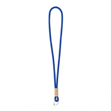Lanyard su misura tubolare in poliestere con dettaglio in bambù