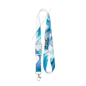 Lanyard su misura in poliestere con apribottiglie centrale