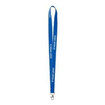 Lanyard su misura in poliestere con fili riflettenti sui bordi