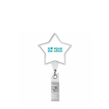 Porta badge retrattile su misura a forma di stella