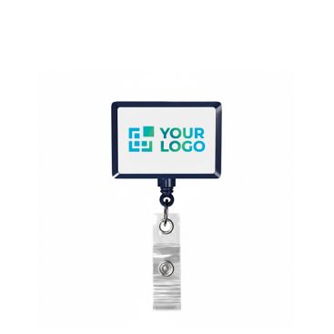 Porta badge retrattile su misura a forma rettangolare