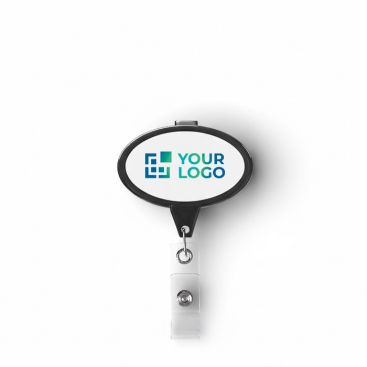 Porta badge retrattile su misura a forma ovale