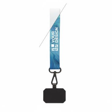 Lanyard da polso smartphone su misura con patch personalizzabile