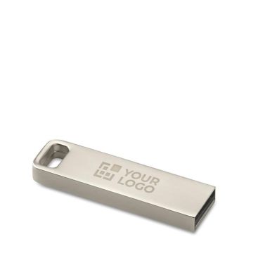 Memoria USB piccola in zinco su misura con dettaglio rettangolare Memoria USB piccola in zinco su misura con dettaglio rettangolare