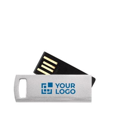 USB rotante su misura in alluminio sottile con asola per appendere