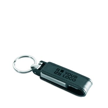 Memoria USB su misura con custodia in pelle e chiusura magnetica