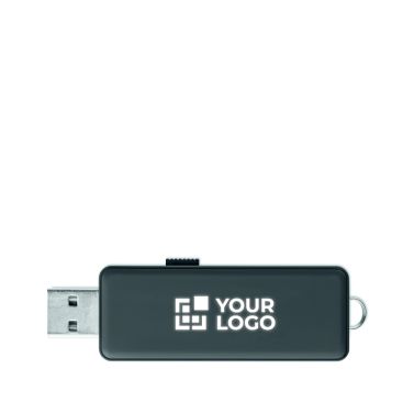 Memoria USB su misura con scocca per personalizzazione luminosa
