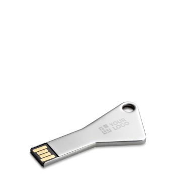 USB su misura in alluminio a forma di chiave triangolare con foro