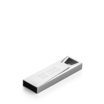 USB su misura in alluminio modello mini in color cromo satinato USB su misura in alluminio modello mini in color cromo satinato