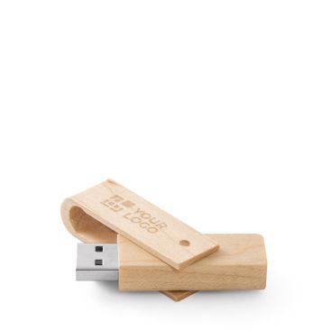 USB su misura in legno di acero retrattile e rotante USB su misura in legno di acero retrattile e rotante