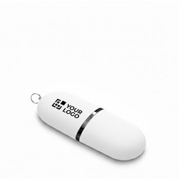 Memoria USB su misura in plastica a forma di capsula