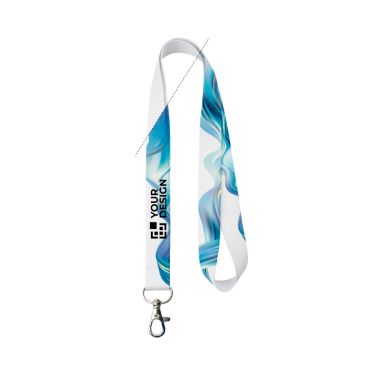 Lanyard per sublimazione a colori su misura, realizzato in Europa