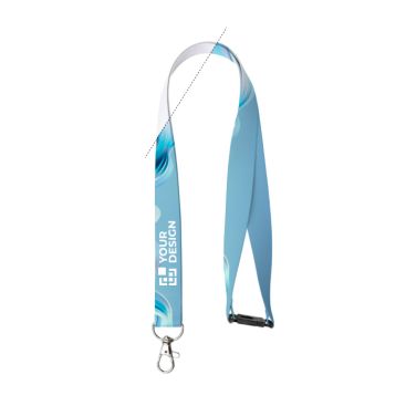 Lanyard personalizzato a colori con chiusura di sicurezza prodotto nell’UE