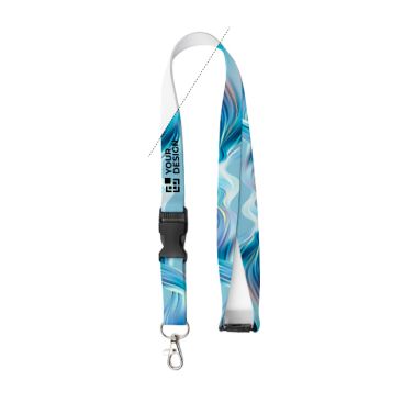 Lanyard personalizzato a colori su misura con chiusura di sicurezza made in EU