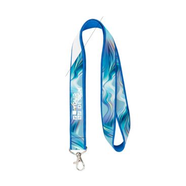 Lanyard a doppio strato a colori su misura, realizzato in Europa