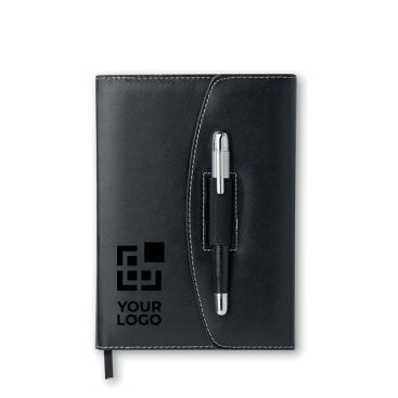 Blocco note esclusivo con penna colore nero