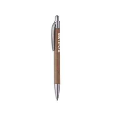 Penna ecologica in cartone elegante personalizzata inchiostro blu Penna ecologica in cartone elegante personalizzata inchiostro blu