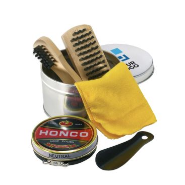 Kit pulizia scarpe da regalare colore argento brillante