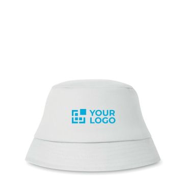 Cappello miramare con logo in tanti colori vivaci e 100% cotone