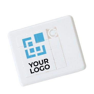 Rompicapo per la pubblicità ed il merchandising colore bianco