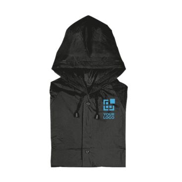 Impermeabili personalizzati di plastica colore nero