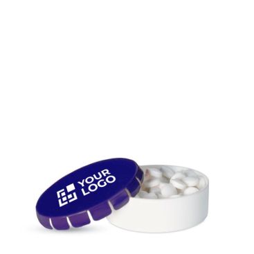 Mentine personalizzate senza zucchero in scatolina 10g Mentine personalizzate senza zucchero in scatolina 10g