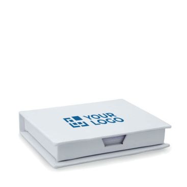 Blocco note personalizzato con note adesive colore bianco