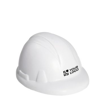 Pallina antistress a forma di casco vista area di stampa