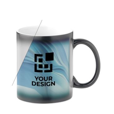 Tazza pubblicitaria che cambia colore 300ml vista area di stampa