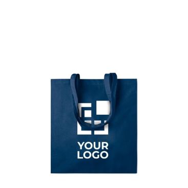 Borsa a soffietto colorata in cotone  vista area di stampa