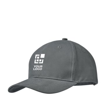 Cappello baseball 6 pannelli cotone pettinato regolabile per fiere