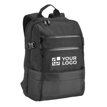 Zaino porta pc con tasche vista area di stampa